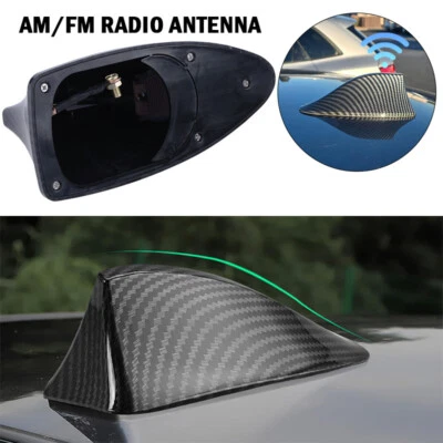 1 Cubierta Antena Aleta de Tiburón Negra Radio FM/AM Amplificador de Señal Decoración Accesorios para Automóviles Foto 1 de 4