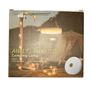 NEW Multi-Function Camping Lamp 10m +32 LED Light String Warm White 3V - Picture 1 of 8