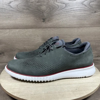 Zapatos Oxford Cole Haan 2 Zerogrand Láser Punta de Ala Gris C26036 Para Hombres Talla 11 Foto 1 de 4
