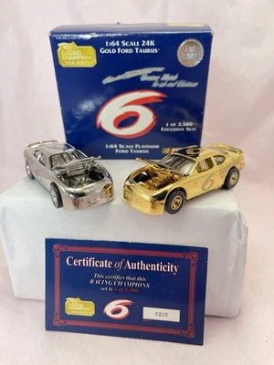 Juego exclusivo Mark Martin 1999 Racing Champions #6 oro 24K y platino 1/64 Foto 1 de 4