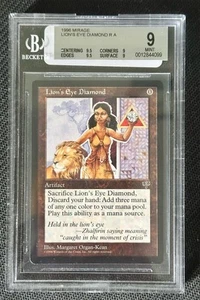 MTG 1996 Lion’s Eye Diamond - Mirage - BGS 9 Mint MT - Reserved List 9/9/9.5/9.5 - Picture 1 of 2