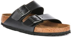 Birkenstock Arizona Bs Two Strap Anatomic Cork Unisex Metal Black UK 4 - 8 - Picture 1 of 6