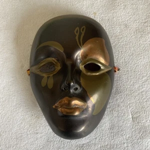 Indische Messing Karneval Wandmaske - Bild 1 von 5