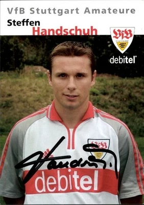Autogrammkarte Fußballer Steffen Handschuh, VfB Stuttgart, Autogramm - 11410445 - Bild 1 von 2