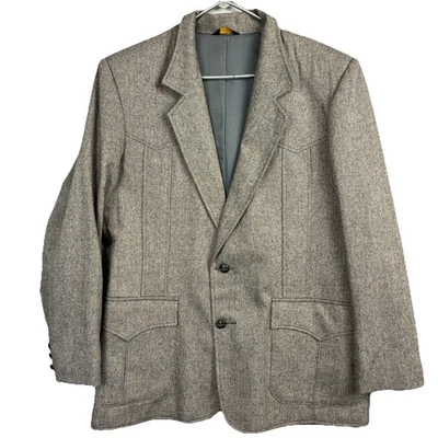 Vintage Pioneer Wear USA Men’s Size 42 R Ranch Western Blazer Sport Coat Jacket - Image 1 of 4