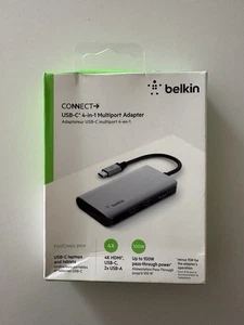 Hub adaptateur multiport USB-C 4 en 1 Belkin Connect - Photo 1/2