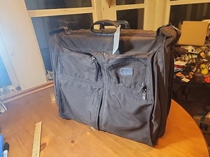 Tumi Alpha G4 Upright Rolling 2 Wheels Brown Garment Bag Suitcase READ - Picture 1 of 24