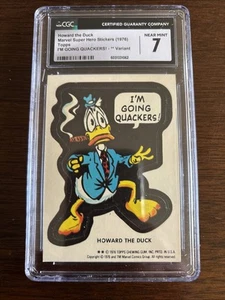 1976 Marvel Super Hero Stickers Howard The Duck **Var CGC 7 NM - Picture 1 of 2