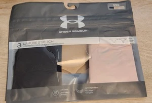 Under Armour Women's UA Pure Stretch Thong Underwear ~XL ~ 2 Pk  ~ Blk/Pink - Picture 1 of 2