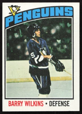 1976-77 Topps #102 Barry Wilkins Pittsburgh Penguins NR-MINT PACK FRESH! - Image 1 of 2