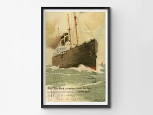 Vintage Ship PRINT! (up to 24" x 36") - Early 1900's - Antique - Vintage - Decor - Picture 1 of 5