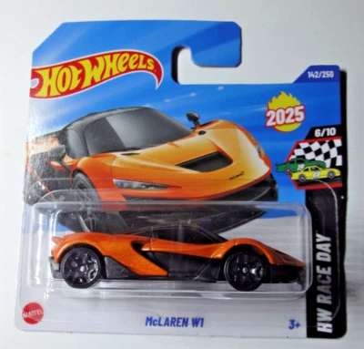 Hot Wheels - McLaren W1 - Arancione - Carta Breve - HW Race Day 2025 - HYW41 - Immagine 1 di 3