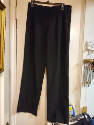 Pantalones de pierna recta elásticos clásicos negros de la colección 212 talla 10 promedio para mujer Foto 1 de 4