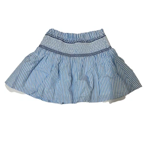 Crewcuts Woven Skirt Girls Size 4-5 Light Blue Smocked Elastic Waist Pull On - Picture 1 of 3