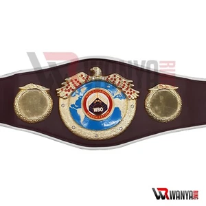 WBO Replica Belt World Boxing Organization Champion Title Brown Adult Size - Picture 1 of 12