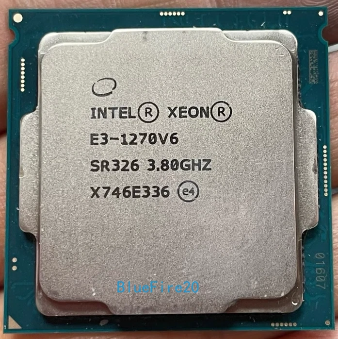 Intel Xeon E3-1270 v6 3.80GHz 4 Cores SR326 LGA1151 CPU Processor E3-1270v6 - Image 1 of 4