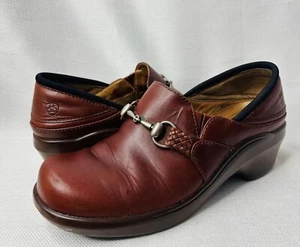 Zoccoli Ariat Horse Bit in pelle marrone W7,5 equitazione cowgirl Snaffle Boho Del Mar - Foto 1 di 23