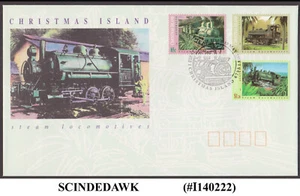 ISLA DE NAVIDAD - 1994 LOCOMOTORAS DE VAPOR/FERROCARRIL - FDC - Imagen 1 de 1