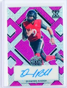 2022 Leaf Metal Draft DESMOND RIDDER Pink MOJO Prizm Autograph AUTO Rookie 4/7 - Picture 1 of 2