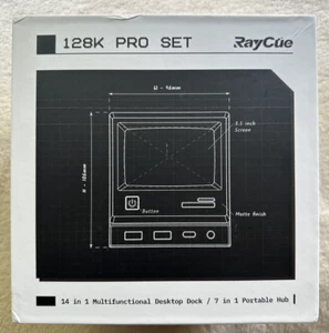 RayCue 128K Pro DK300 Dockingstation Triple Monitor, Digitaluhr Bilderrahmen! - Bild 1 von 8