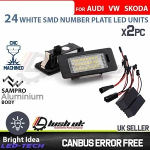 x2pc AUDI 24 LED MATRÍCULA LUZ A1 RS5 A7 SKODA MK3 magníficas UNIDADES CANBUS GRATIS - Imagen 1 de 3