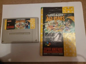 Super Mario All Stars Snes Super Nintendo Cartridge und Anleitung - Bild 1 von 7