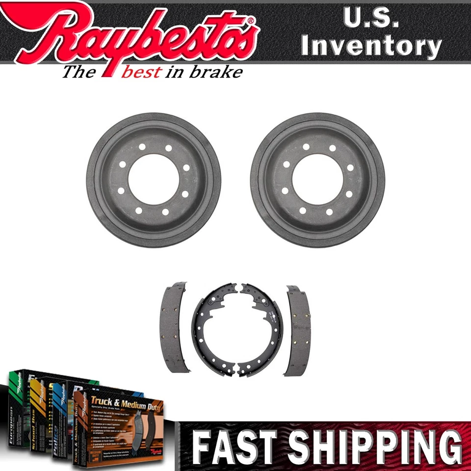 Kit trasero Raybestos tambores de freno y zapatas de freno para camioneta Dodge W100 1968 Foto 1 de 4