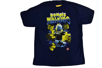 Lego Youth Boys Zombie Walking Navy Blue Shirt NWT L (14-16) - Image 1 of 4