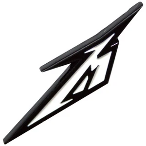 METALLICA Metall Pin Anstecker: SCHWARZ & WEISS M LOGO: Offizielles Merchandise Geschenk £pba - Bild 1 von 9