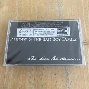 P. Diddy & Bad Boy Family The Saga Continues Cassette New/Sealed 2005 US IMPORT - Picture 1 of 7