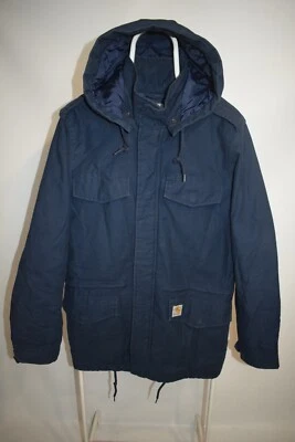 Chaqueta Abrigo CARHARTT Militar Hickman Para Hombre Talla M Azul Marino Aislado Foto 1 de 4