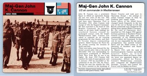 Maj-Gen John K. Cannon - Personalities - WW2 Edito-Service SA 1977 Card