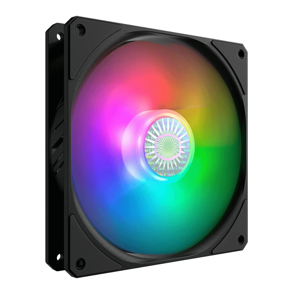 COOLER MASTER SICKLEFLOW 140 140MM 4-PIN PWM 12V ARGB CASE FAN - Image 1 of 1