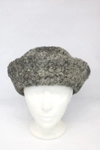 GENERALÜBERHOLTE NEUE GRAUE ASTRAKHAN LAMMFELLMÜTZE KAPPE DAMEN GRÖSSE ALLE - Bild 1 von 6