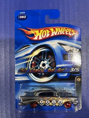 2006 Hot Wheels '57 Chevy Bel Air #083 Bone Blazers 3/5 - Image 1 of 4