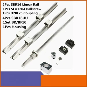 SBR16 Supporto Linear Rail RM1204 SFU1204 vite a sfera L300-1500mm kit movimento lineare - Foto 1 di 9