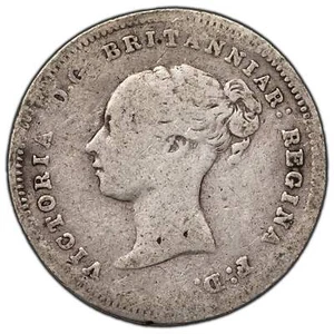 Great Britain 1880 4 Pence Silver Coin KM #732 - Picture 1 of 2
