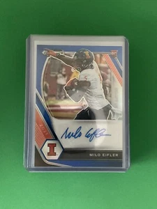 Milo Eifler Prizm Draft Picks 2021 Auto Blue /149 Illinois NFL Rookie Card RC - Picture 1 of 1