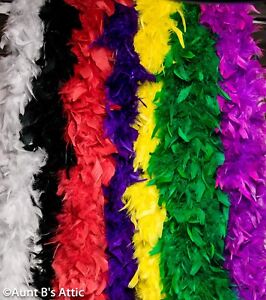 Feather Boa Colorful Chandelle Feather Boa's 85gm 72" Long Costume Accessory