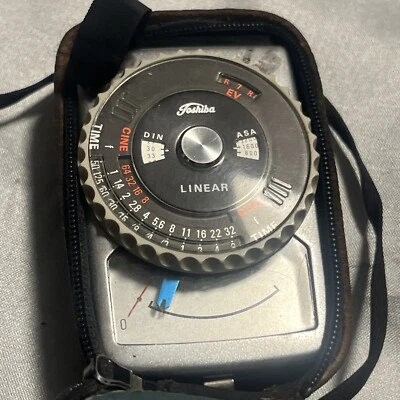 Toshiba Medidor de exposición lineal con estuche de cuero, usado, sin probar #001 Foto 1 de 4