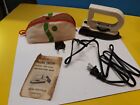 Traveler Mini Iron Portable SM-6626  Vintage Tan/Beige with wall adapter 110/220