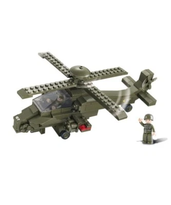 New: Sluban B0298 Kids Childs Building Block Brick Army Helicopter 199 Pieces - Image 1 of 2