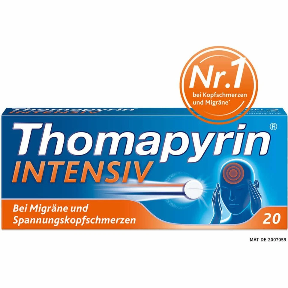 SANOFI-AVENTIS DEUTSCHLAND GMBH THOMAPYRIN INTENSIV Tabletten 20 st PZN624605