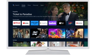 TV 32" JVC LT-32VAH32IW LED HD SMART WIFI BLUETOOTH HDR10 ANDROID BIANCO NO 4K - Immagine 1 di 4