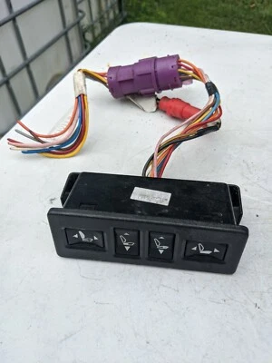 1988-1990 Jaguar XJ6 Vanden Plas console interruptor de ajuste de assento destro fabricante de equipamento original DBC4276 - Imagem 1 de 3