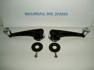 472-230 MGB MK1 WINDOW WINDER HANDLES X 2 (PAIR) WITH WASHERS & CHROME SCREWS - Picture 1 of 4