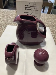 Fiesta  Small, and Mini Disc Pitchers  in Heather , Fiestaware  + Globe Shaker - Picture 1 of 22