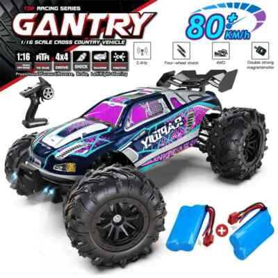 1:16 80 km/h Bürstenlosen RC Auto 4WD High Speed ​​Fernbedienung Monster Truck - Bild 1 von 4