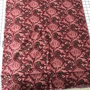 Moda Cotton Brackman Fabric Artichoke 1897 Morris Apprentice Red 2 yd Historical - Picture 1 of 12