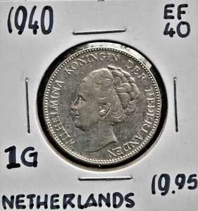 1940 Netherlands 1 Gulden - Picture 1 of 2